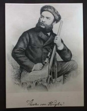 Portrait-Zeichnung von Theodor v. Heuglin