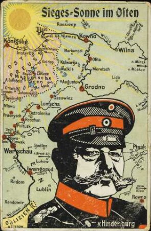 Sieges-Sonne im Osten - v. Hindenburg