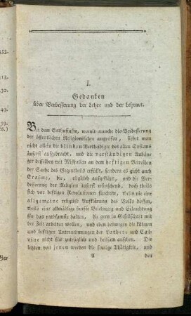 [Ersten Bandes erstes Stück.]
