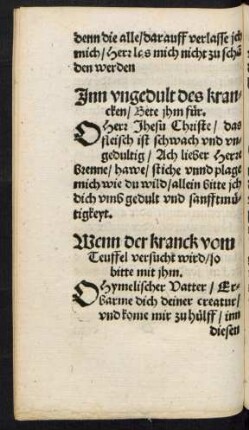 Wenn der kranck vom Teuffel versucht wird/ so bitte mit ihm.