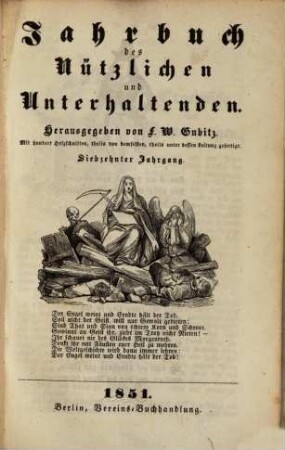 Jahrbuch des Nützlichen und Unterhaltenden. 17. 1851