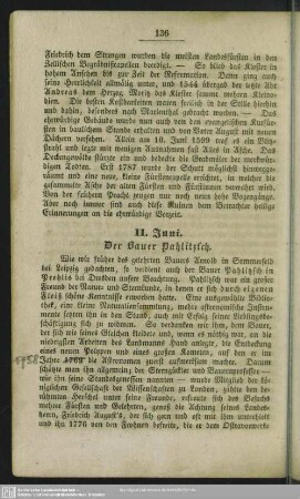 11. Juni. Der Bauer Pahlitzsch