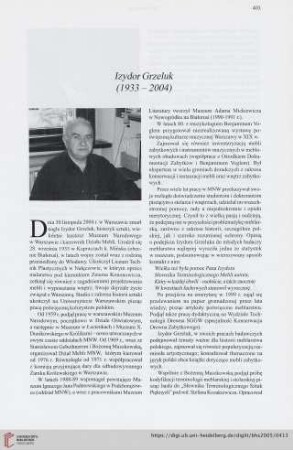 67: Izydor Grzeluk (1933-2004)