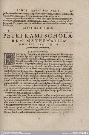 PETRI RAMI SCHOLARUM MATHEMATICARUM LIB. XXIII. IN III. partem decimi elementorum.