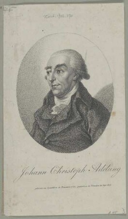 Bildnis des Johann Christoph Adelung