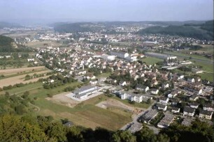 Lörrach, Haagen: Vom Bergfried auf Panorama Wiesental, auf Haagen