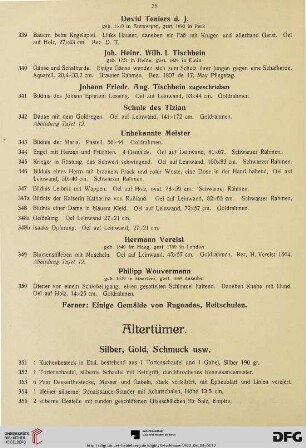 Altertümer (Nr. 351-541)