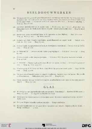 Beeldhouwwerken (Nr. 785-795)