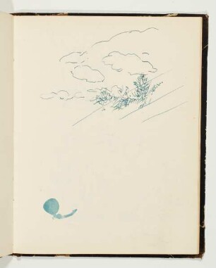 Wolken mit Sträuchern - Bäumchenstudie