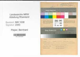 Entnazifizierung Bernhard Pieper , geb. 13.10.1921 (Lehrer)