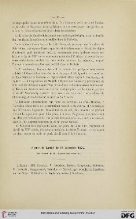 Séance du Comité du 18 décembre 1876