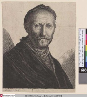 [Porträt eines Mannes mit Baskenmütze; Old man wearing a beret]