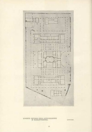Auguste Viktoria-Haus (Säuglingsheim) in Charlottenburg. Situation