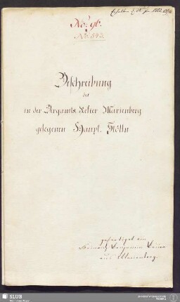 Beschreibung der in der Bergamts-Refier Marienberg gelegenen Haupt-Stölln - 17.6436 4.