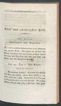 Fuenf und zwanzigster Heft.