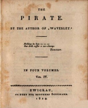 The pirate : in four volumes, 4