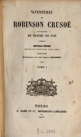 Aventures De Robinson Crusoé, 1