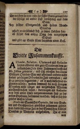 Die Dritte Zusammenkunfft.