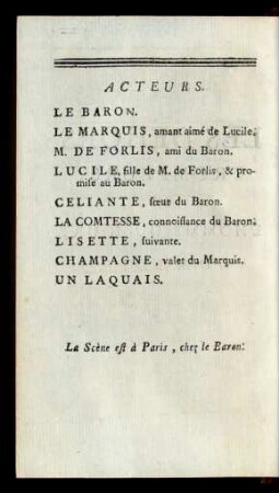 Acteurs.