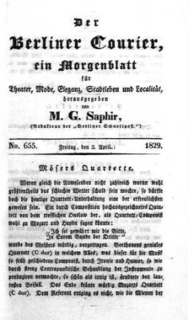 No. 655., Freitag, den 3. April 1829