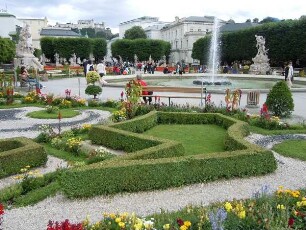Salzburg - Mirabellgarten : Der Mirabellgarten. Aufgenommen in Salzburg am 22. Juli 2011