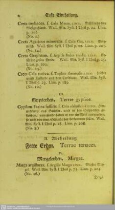 II. Abtheilung. Fette Erden