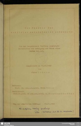 Zur Theorie der endlichen metabelschen p-Gruppen