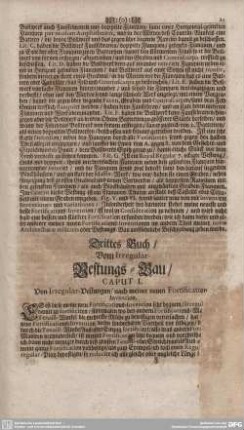 Drittes Buch/Vom Irregular-Vestungs-Bau/