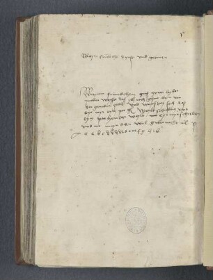 [Entwurf eines Bettelbriefs, 15. Jh.]
