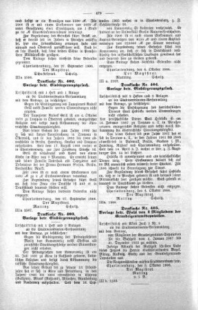 In nicht öffentlicher Sitzung. (402,403,404,405.), 12. Oktober 1906