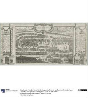 Cavalcata für Margaretha Theresia von Spanien (Gemahlin Kaiser Leopolds), Einzug in Wien am Ungarischen Tor, 5. Dezember 1666