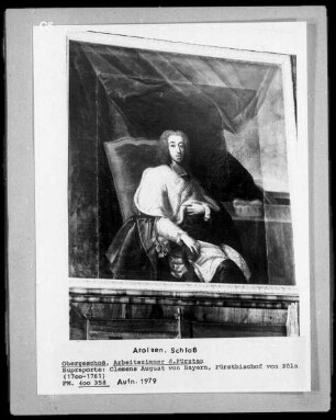 Supraporte: Clemens August von Bayern