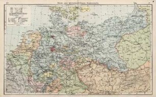 Nord- und Mitteldeutschland, Staatenkarte