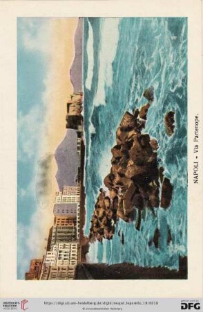 Napoli – Via Partenope. – Rue Partenope. – Via Partenope. – Via Partenope.
