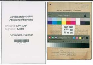 Entnazifizierung Heinrich Schroeder , geb. 12.08.1887 (Malermeister)