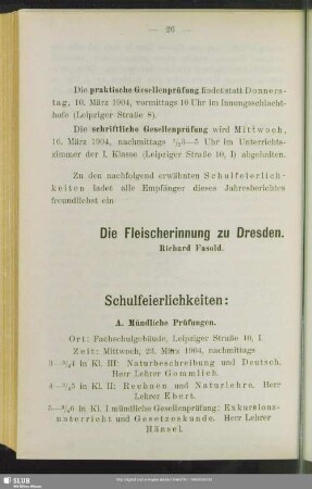 Schulfeierlichkeiten