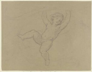 Putto zwischen Ranken