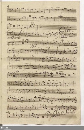 1769. Aria: Del mio cor non vi lagnate / Seydelmann, F.