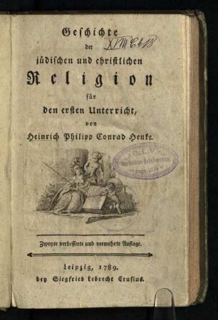 Geschichte der jüdischen und christlichen Religion für den ersten Unterricht
