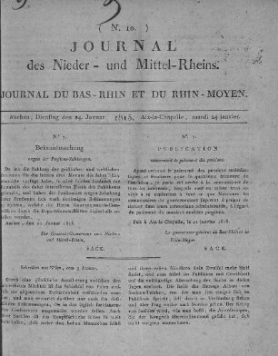 Journal des Nieder- und Mittel-Rheins