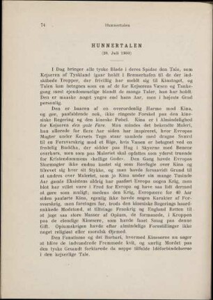Hunnertalen (28. Juli 1900)