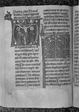 Missale beatorum apostolorum Jacobi, Johannis et Thome / Missale — Initiale M, Folio fol. 89 v