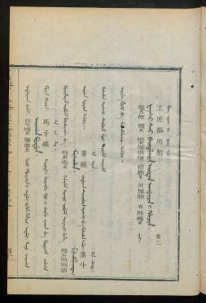 Faksi sai baitalara eiten agûra i hacin. jai = 工匠器用類 第二