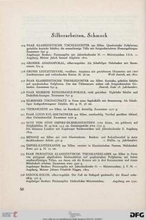 Silberarbeiten, Schmuck (Nr. 514-540)