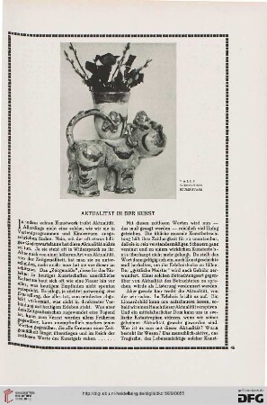Aktualität in der Kunst