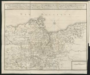 Carte Generale des Villes et des Endroits les plus Remarquables des Quatres Marches Electorales de Brandebourg ...