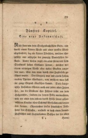 Fünftes Kapitel. Eine neue Bekanntschaft.