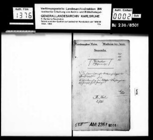 Die hochverräterischen Unternehmungen im Großherzogtum, hier: Zurückweisung deutscher Flüchtlinge von der französischen Grenze (II)