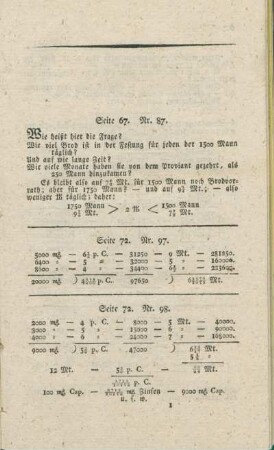 Seite 67. Nr. 87. [bis Seite 107. Nr. 8]