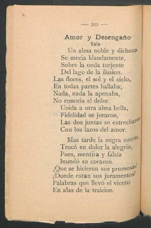 Amor y Desengaño : Vals
